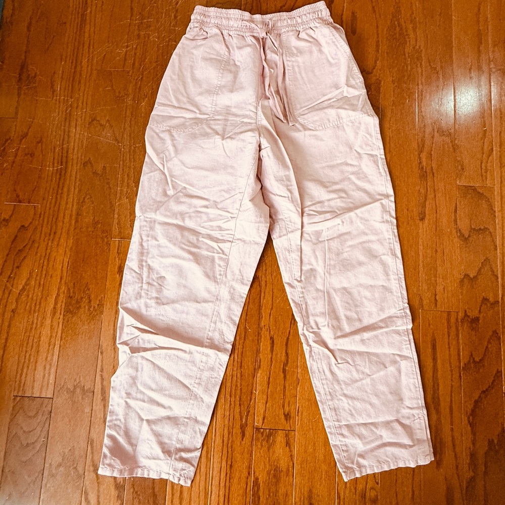 Zara Light Pink Drawstring Pants